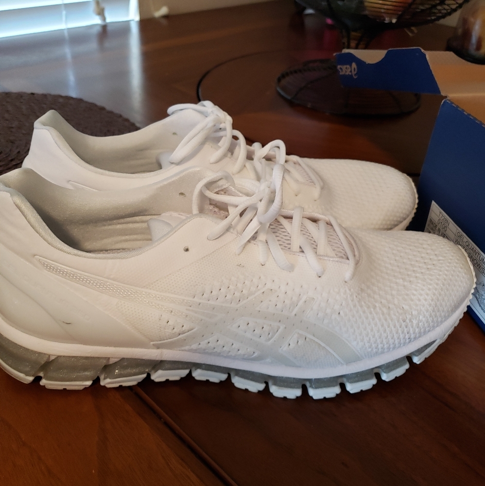 Asics white shoes